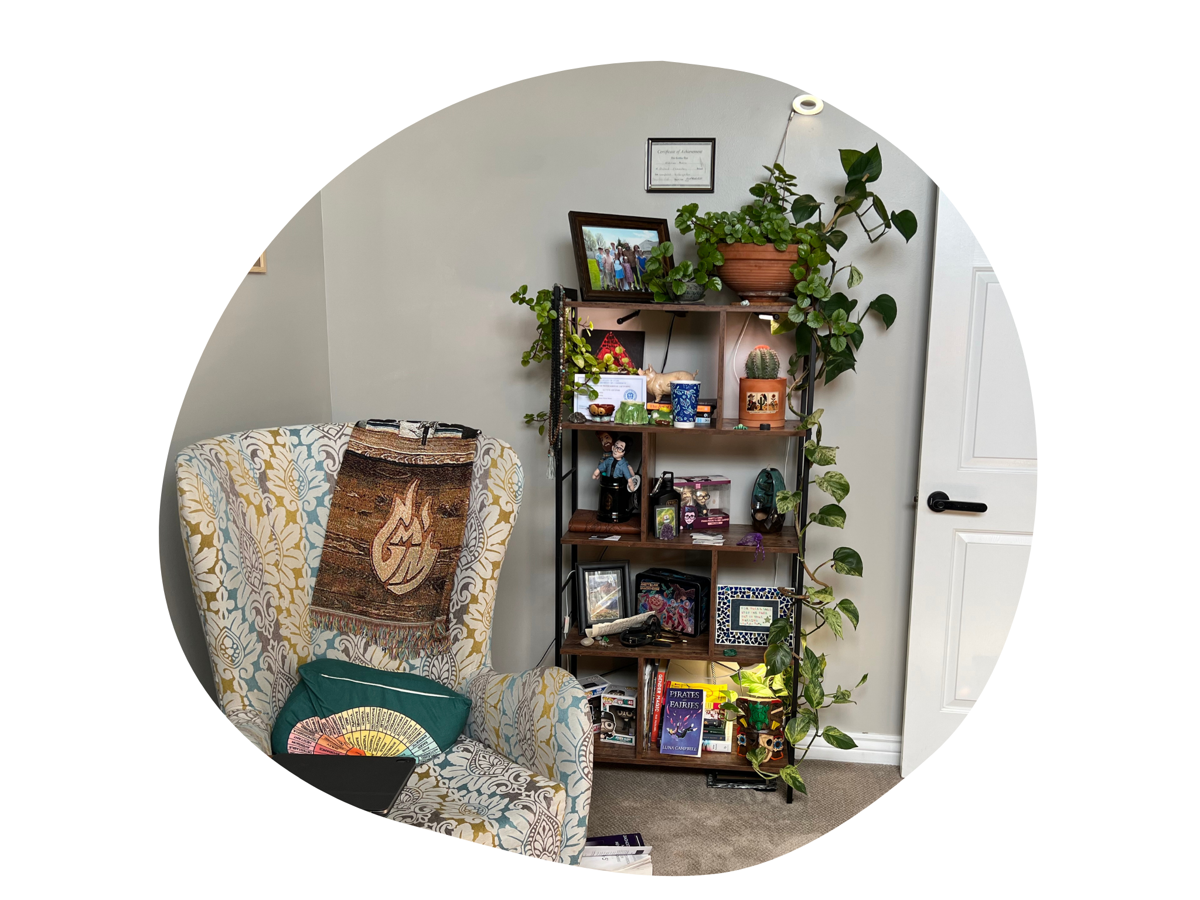Chair and Bookcase